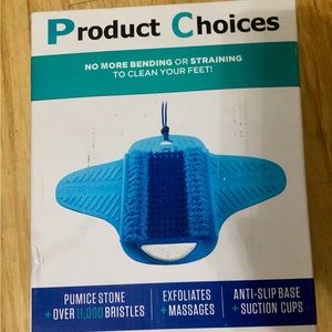 NWT Product Choice Premium Quality Foot Spa Brush/Foot Scrubber System